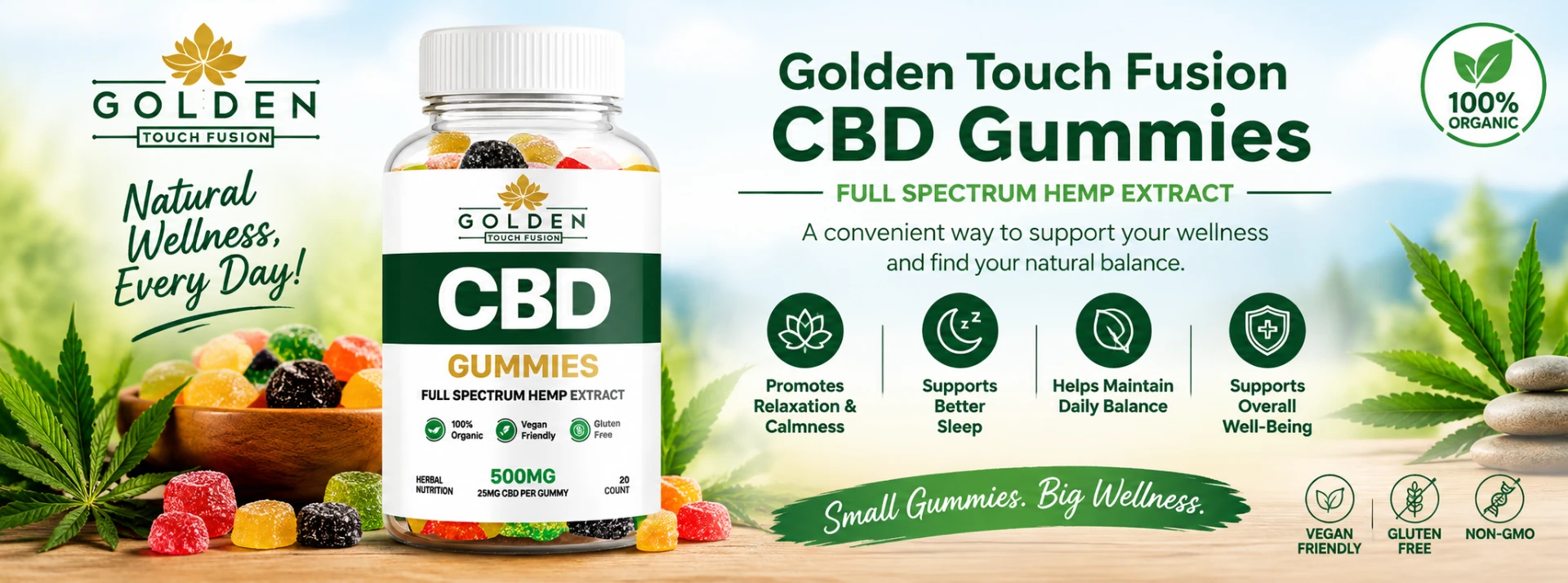 How Golden Touch Fusion CBD Gummies work